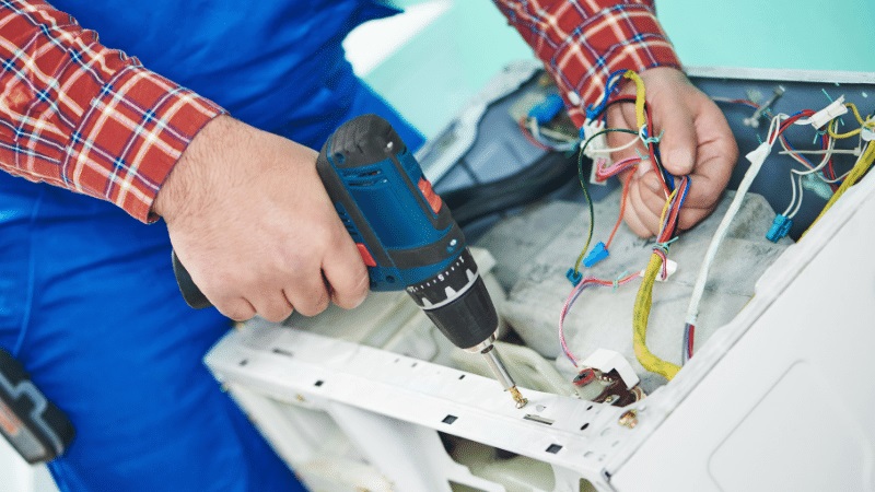 Pursaklar Fagor Fagor çamaşır makinesi kart tamiri – Su almama arızası orijinal parça ile giderildi. - Teknik servis örneği
